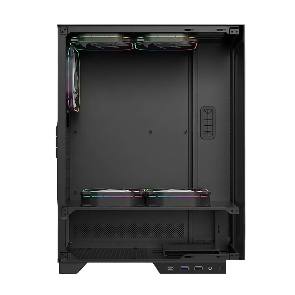 Imagem 3 de 4 do produto Gabinete Gamer Mid Tower Sem Fan Sem Fonte Gab130 Arch V1sion Preto Aerion