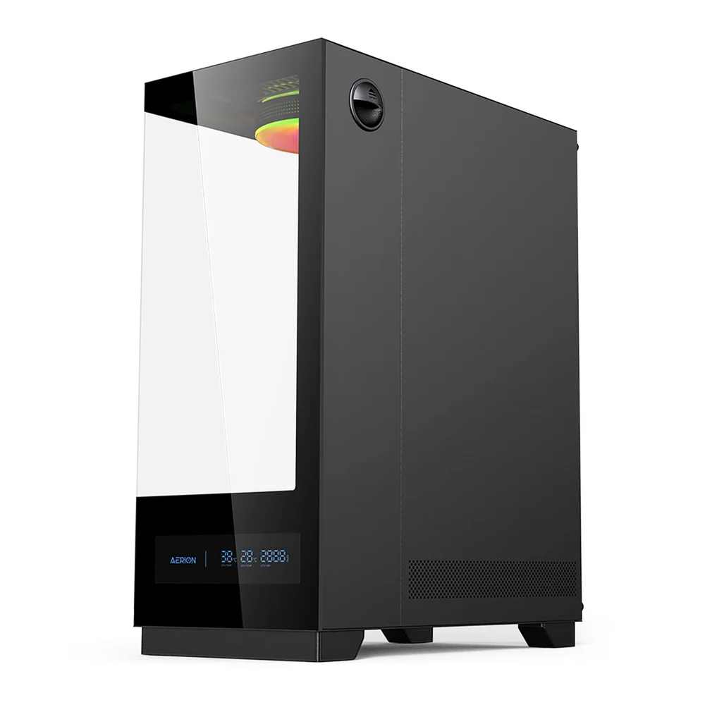 Imagem 4 de 4 do produto Gabinete Gamer Mid Tower Sem Fan Sem Fonte Gab130 Arch V1sion Preto Aerion