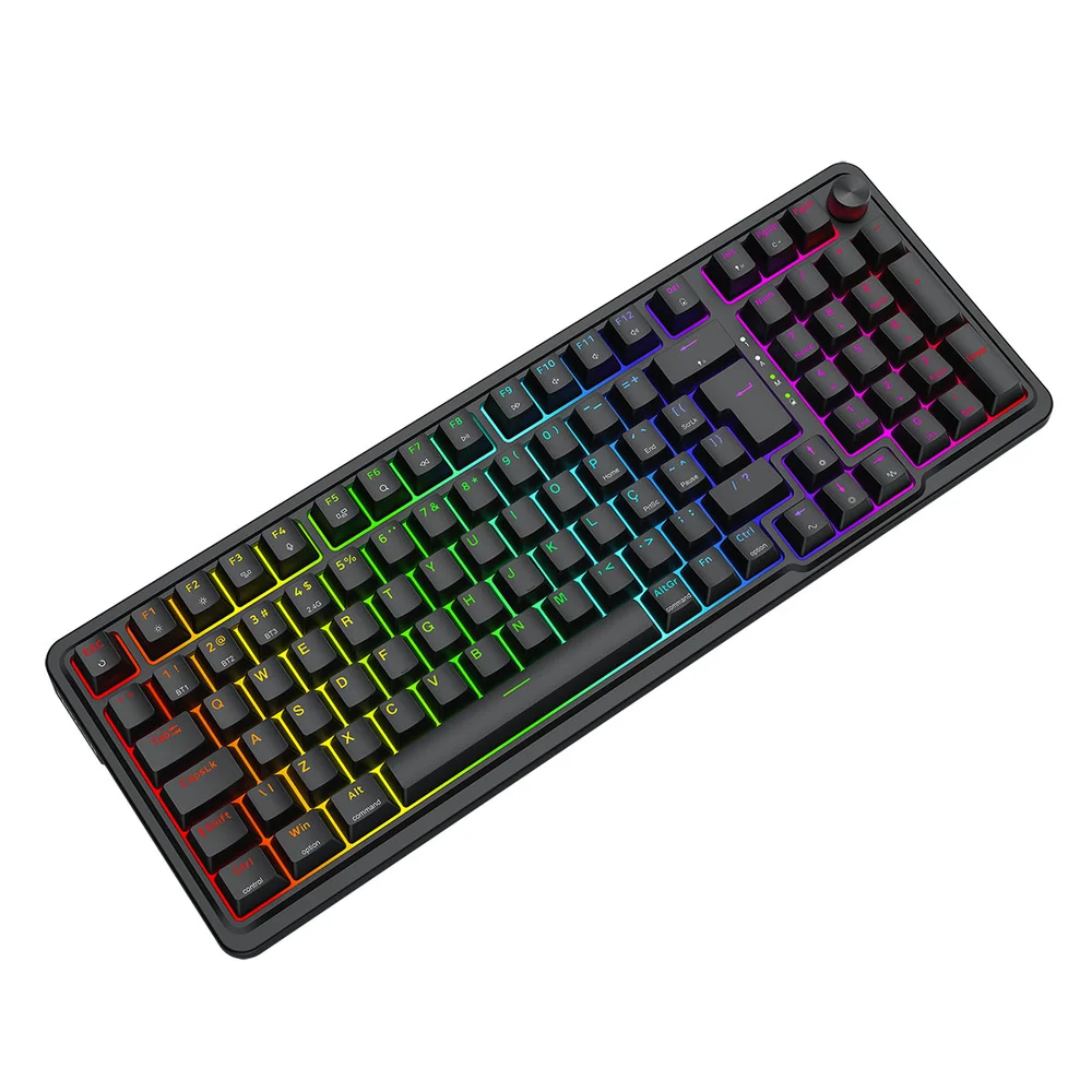 Teclado Mecanico Gamer Eisa Pro RGB Wireless Switch Manbo Redragon Preto K686-RGB-pro Teclado Mecanico Gamer Eisa Pro RGB Wireless Switch Manbo Redragon Preto K686-RGB-pro