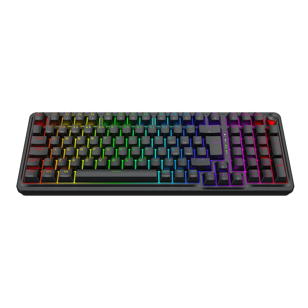Teclado Mecanico Gamer Eisa Pro RGB Wireless Switch Manbo Redragon Preto K686-RGB-pro Teclado Mecanico Gamer Eisa Pro RGB Wireless Switch Manbo Redragon Preto K686-RGB-pro