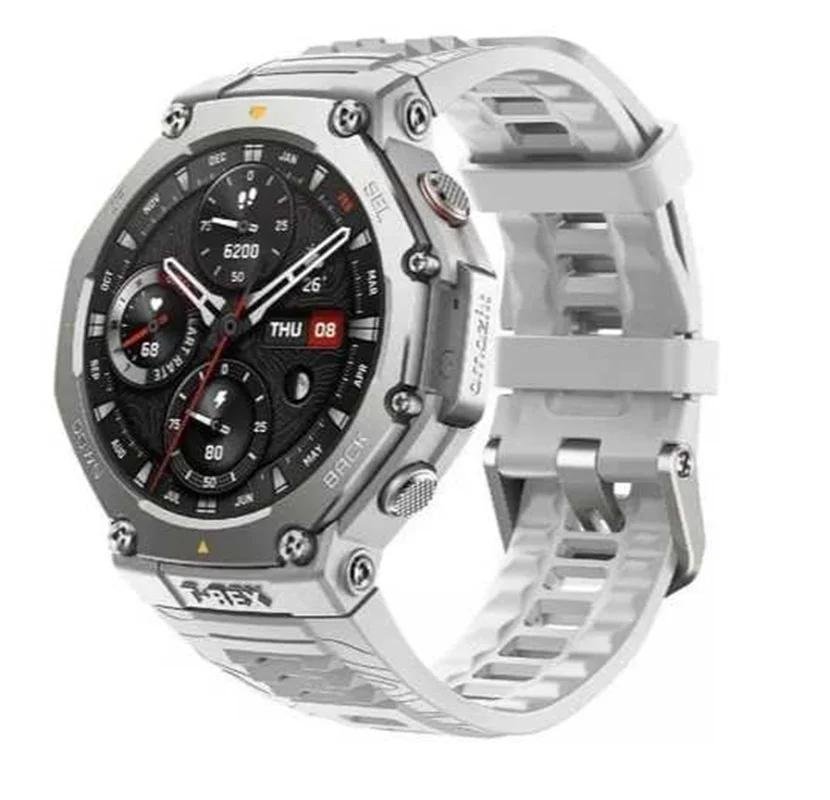 Smartwatch Amazfit T-rex 3, 48mm, AmoLED 1.5”, Gps, Bluetooth, Nfc, Militar, Até 27 Dias De Bateria - Branco