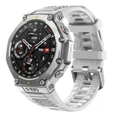 Smartwatch Amazfit T-rex 3, 48mm, AmoLED 1.5”, Gps, Bluetooth, Nfc, Militar, Até 27 Dias De Bateria - Branco