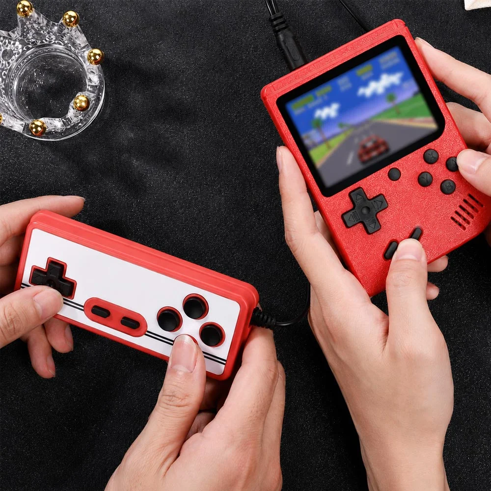 Imagem 4 de 5 do produto Super Mini Video Game Portátil 400 Em 1 Retrô Com Controle Extra Cor:preto