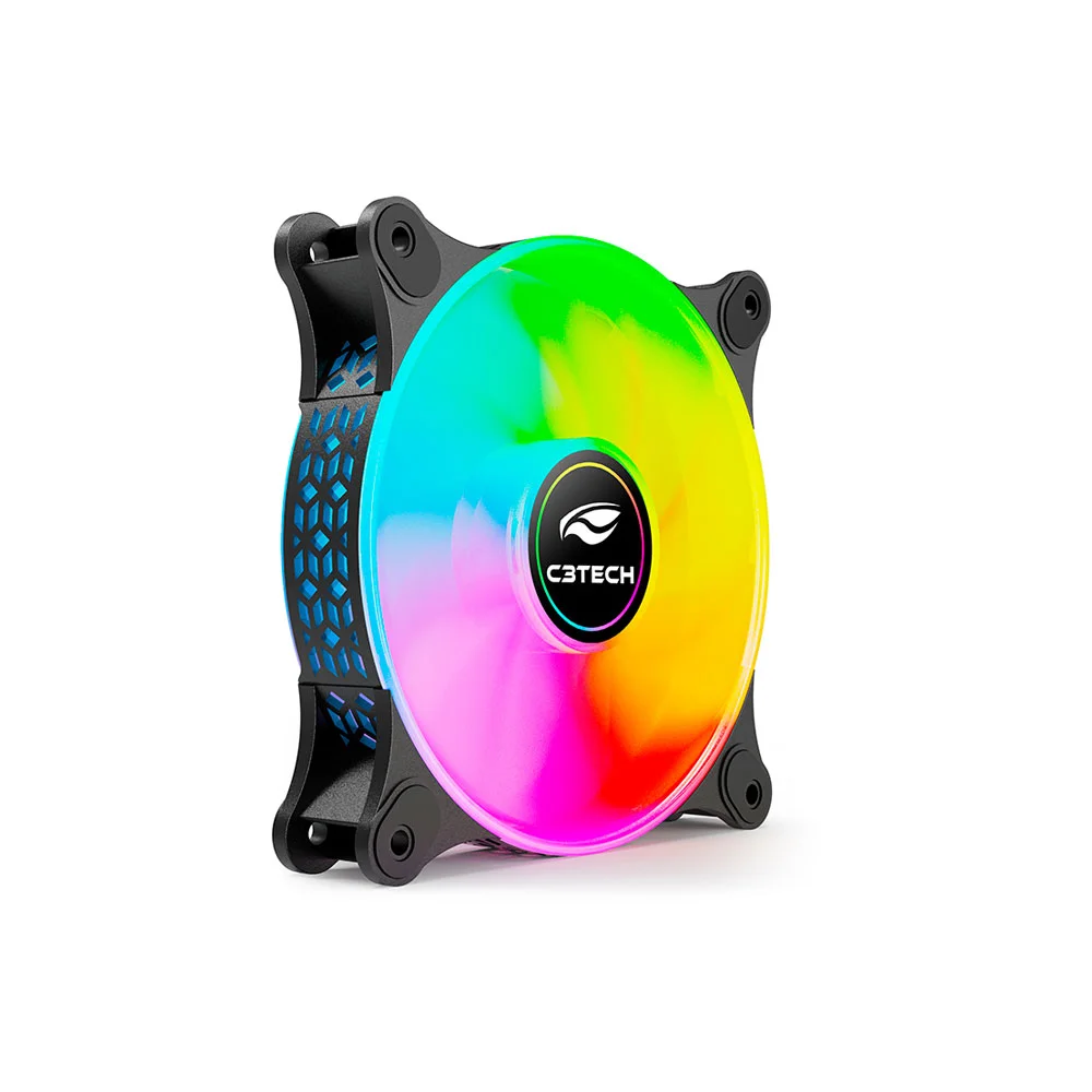 Imagem 2 de 4 do produto Cooler Gamer C3Tech Universal RGB P/ Intel E Amd - Fc-l160bkm