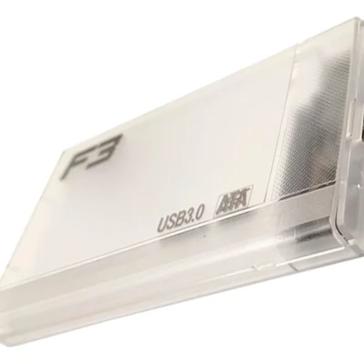 Case Externa Para Hd Sata 2,5" Usb 3.0 Até 4TB Transparente