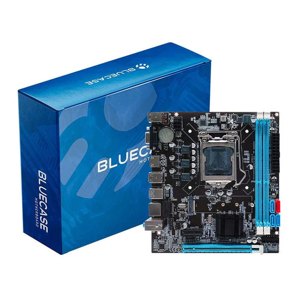 Placa Mãe Ddr3 1155 B75 Gigabit Bluecase Vga HDMI Usb 3.0 M.2 Preto 4