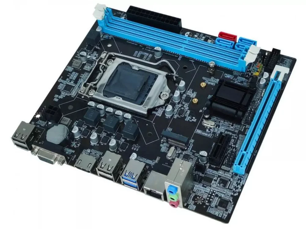 Placa Mãe Ddr3 1155 B75 Gigabit Bluecase Vga HDMI Usb 3.0 M.2 Preto 5