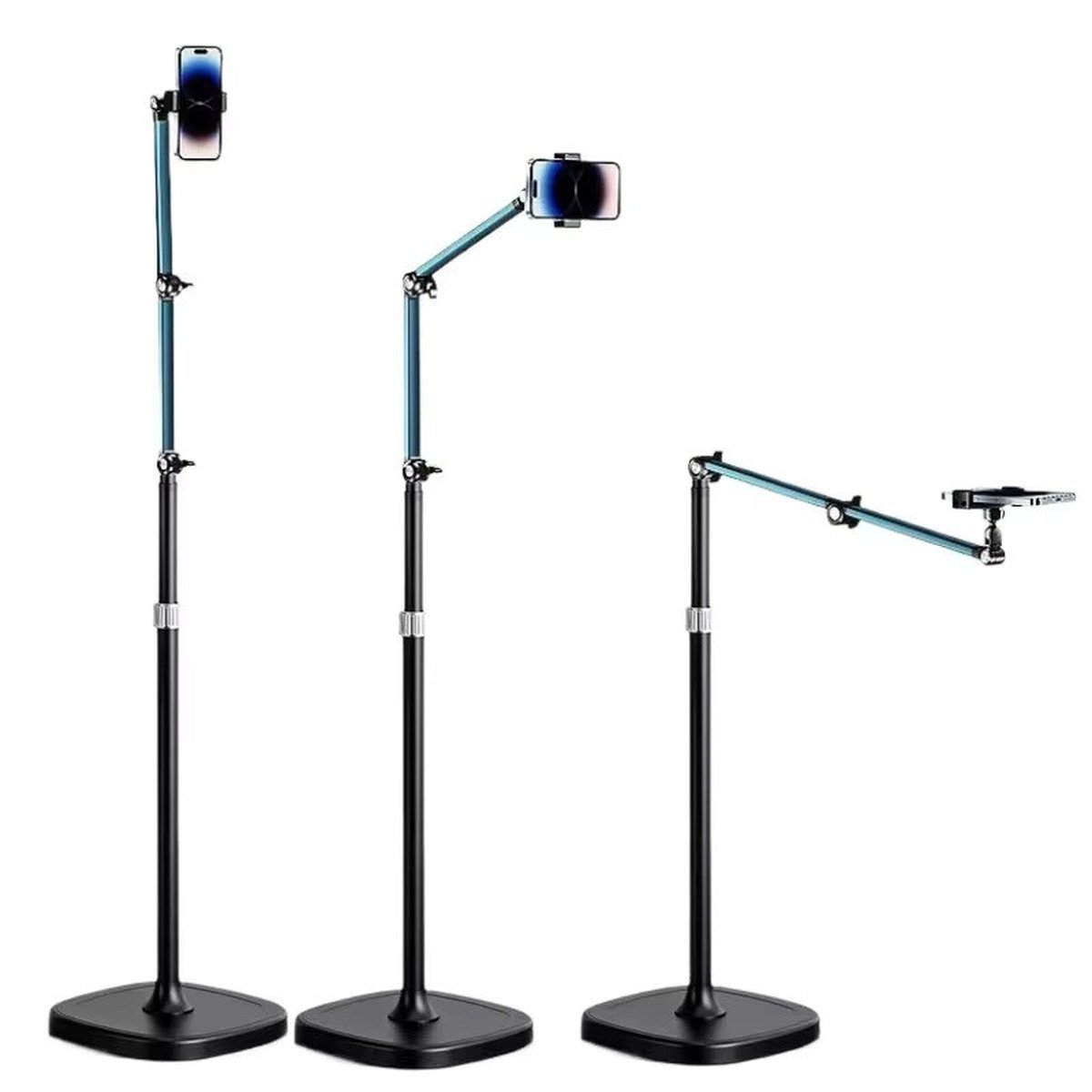 Suporte Articulado Para Celular Altura Base Estável Ajuste Livre Gravação Vídeos Mesa Or-pl33