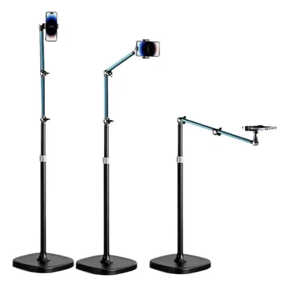 Suporte Articulado Para Celular Altura Base Estável Ajuste Livre Gravação Vídeos Mesa Or-pl33