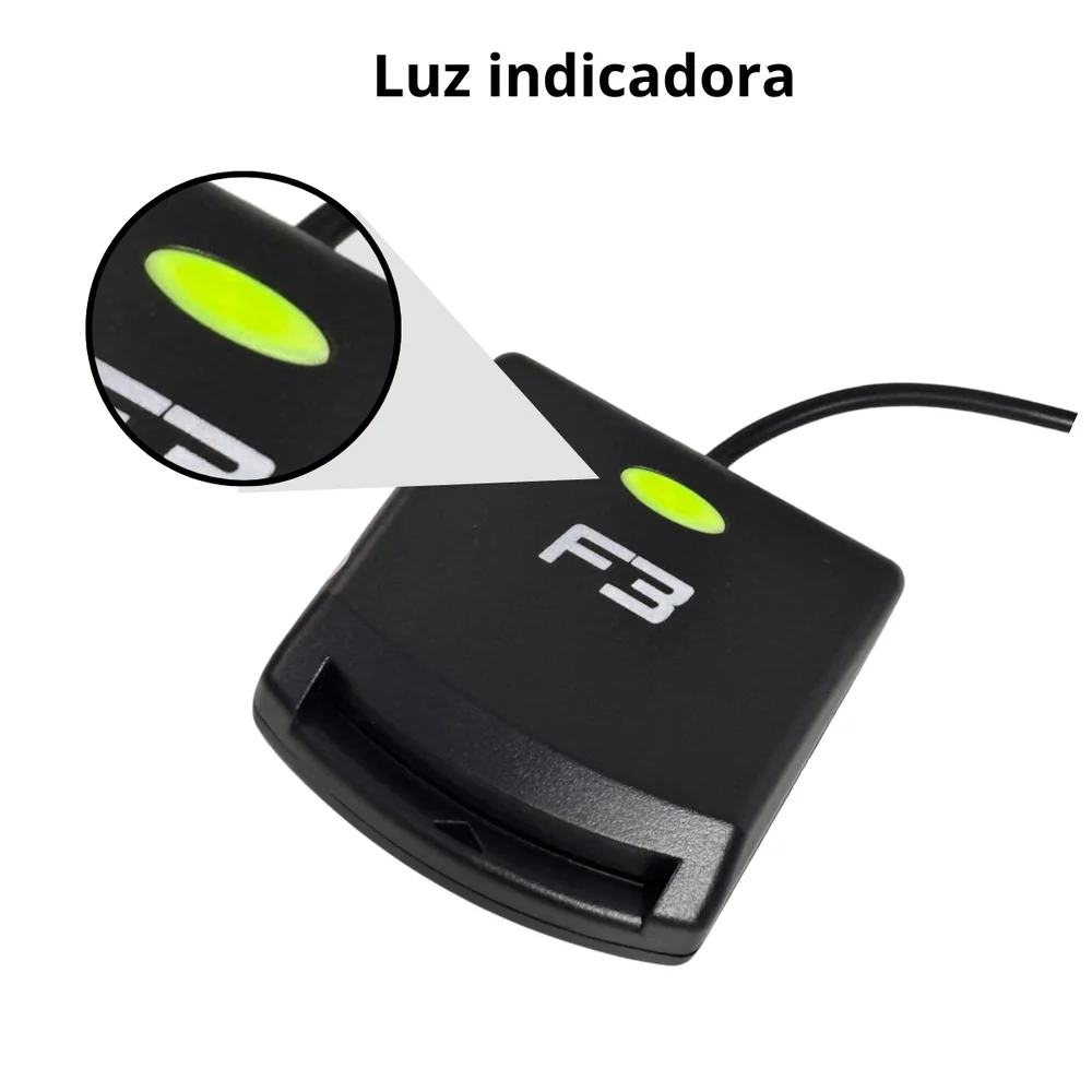 Imagem 3 de 4 do produto Leitor De Smart Card Cnpj Ecpf Usb