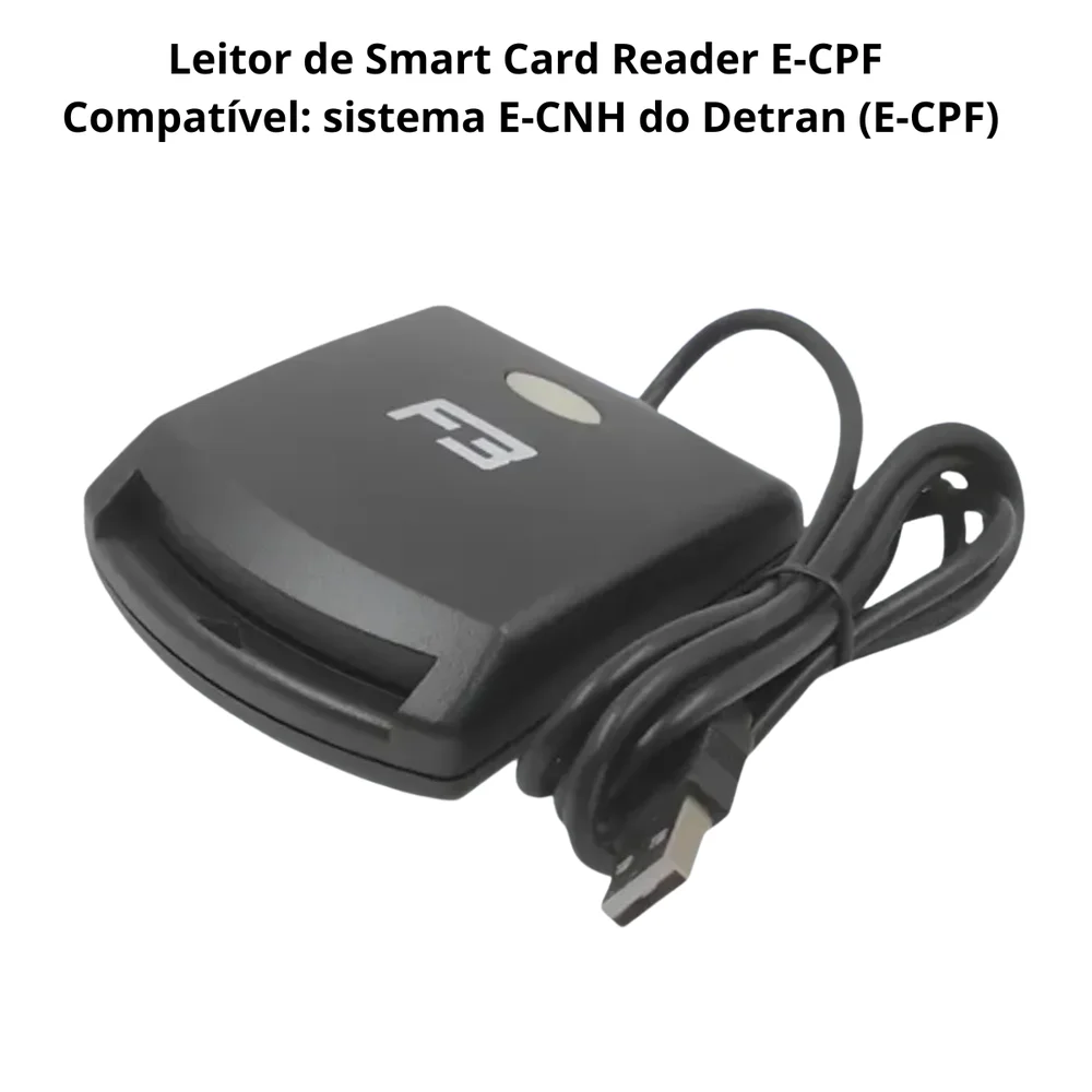 Imagem 4 de 4 do produto Leitor De Smart Card Cnpj Ecpf Usb