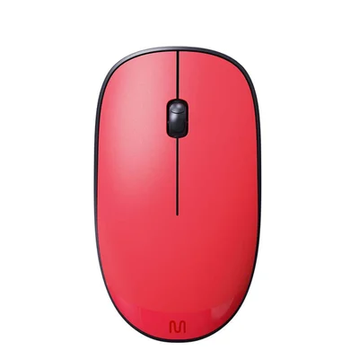 Mouse Sem Fio Slim Ms300 1200 Dpi 3 Botões Vermelho Multi