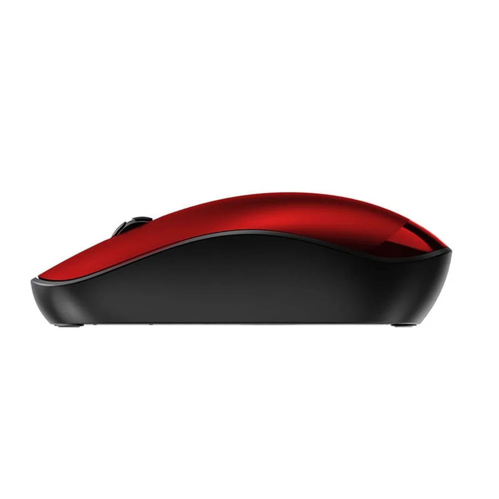 Imagem 5 de 5 do produto Mouse Sem Fio Slim Ms300 1200 Dpi 3 Botões Vermelho Multi