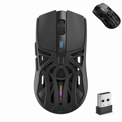 Mouse Rs8, 10000dpi, Conexão De Três Modos Gamer Sem Fio
