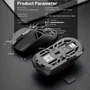 Mouse Rs8, 10000dpi, Conexão De Três Modos Gamer Sem Fio