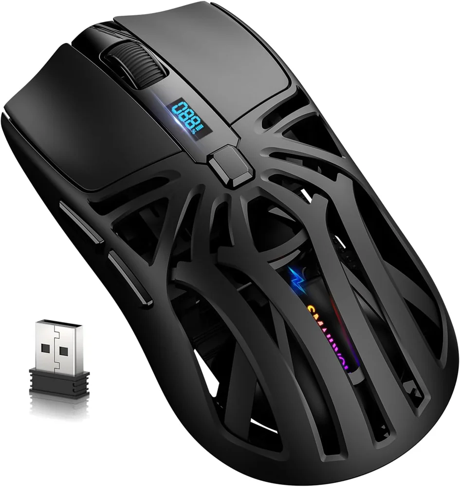 Mouse Gamer Sem Fio Rs8 Smailwolf RGB 10.000 Dpi Bluetooth Mouse Gamer Sem Fio Rs8 Smailwolf RGB 10.000 Dpi Bluetooth