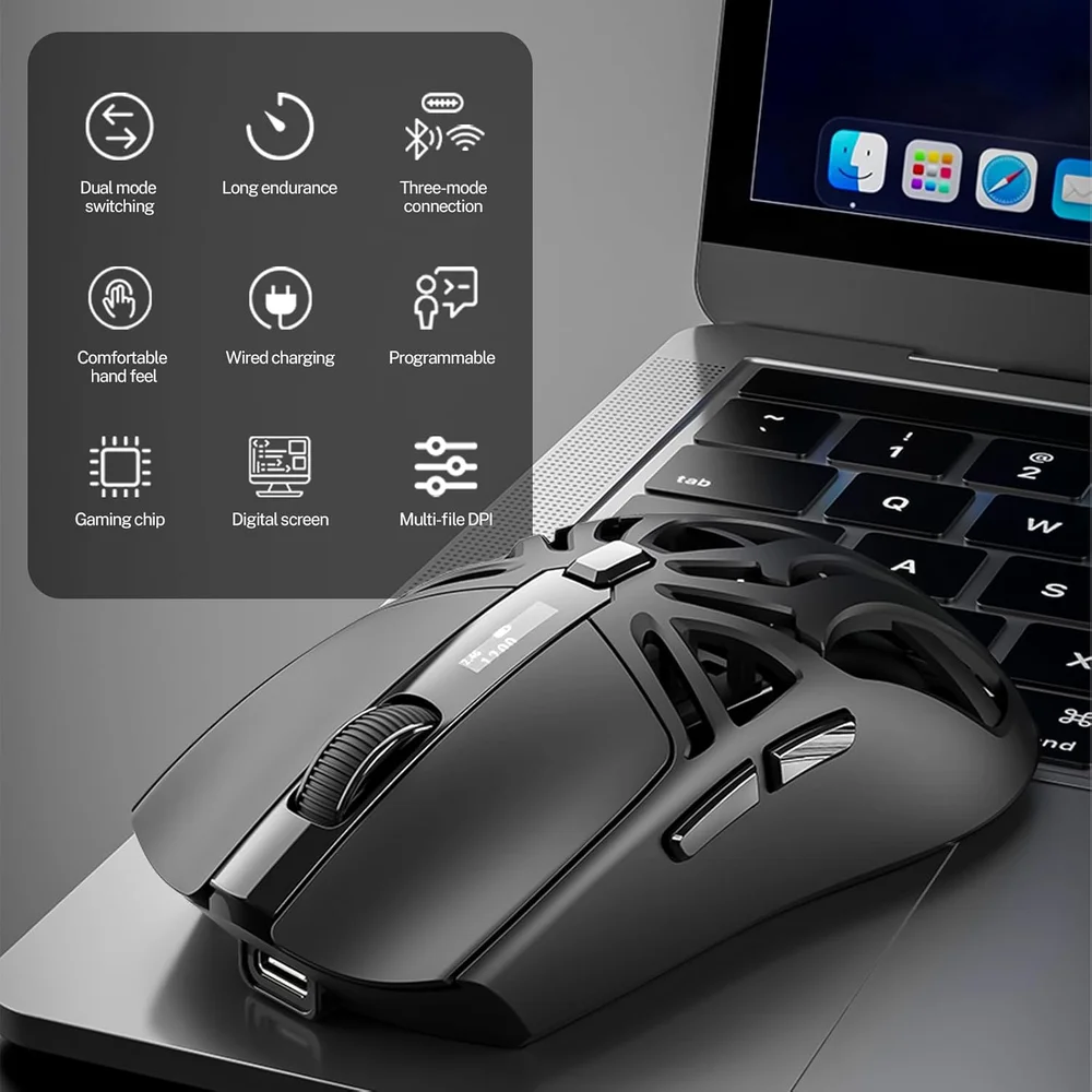 Mouse Gamer Sem Fio Rs8 Smailwolf RGB 10.000 Dpi Bluetooth Mouse Gamer Sem Fio Rs8 Smailwolf RGB 10.000 Dpi Bluetooth