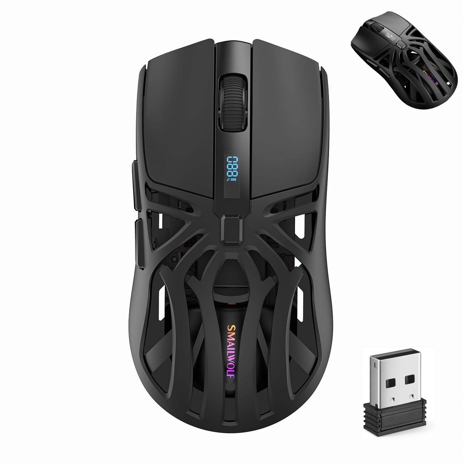 Mouse 2.4ghz 10000dpi Mini Mouse Portátil Óptico Ergonômico Para Computador Portátil Gaming