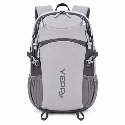 Mochila 24l Leve Resistente Academia Trilha Viagem Com Apito Cor:cinza