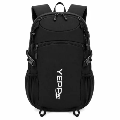 Mochila 24l Leve Resistente Academia Trilha Viagem Com Apito Cor:preto