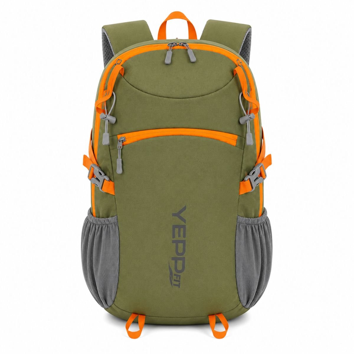Mochila 24l Leve Resistente Academia Trilha Viagem Com Apito Cor:verde