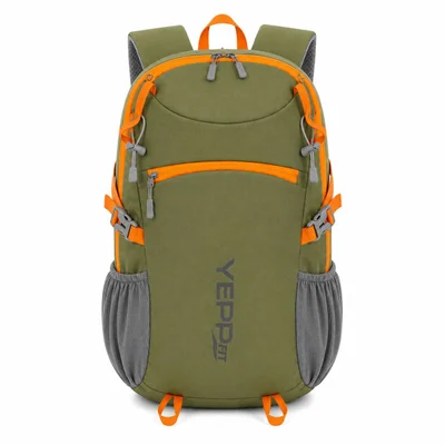Mochila 24l Leve Resistente Academia Trilha Viagem Com Apito Cor:verde