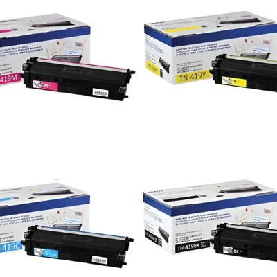 Kit 4 Toners para Brother Tn-419 Tn419 L8900 L8610 L8360 Novo Lacrado! 4 cores