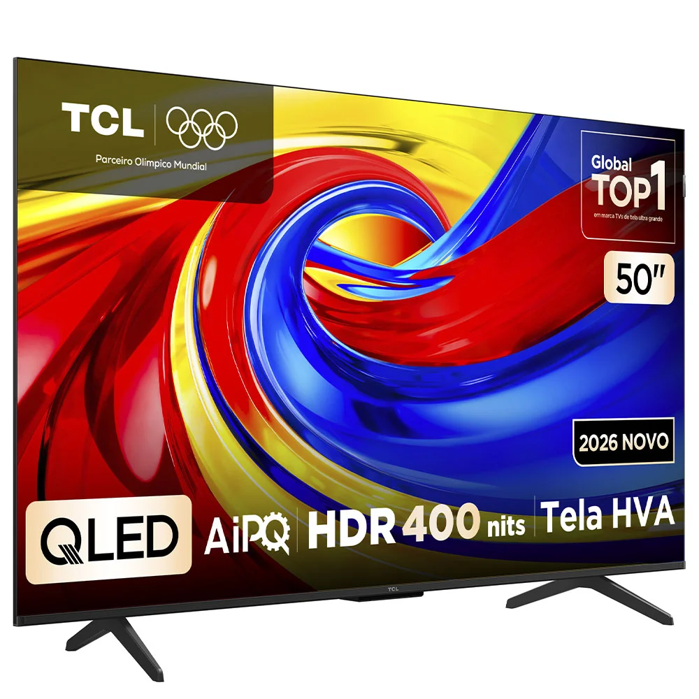 Imagem 5 de 5 do produto Smart TV TCL 50 Polegadas QLED 4K P7L WiFi Bluetooth Google TV HDR10+ 60 Hz AIPQ 50P7L
