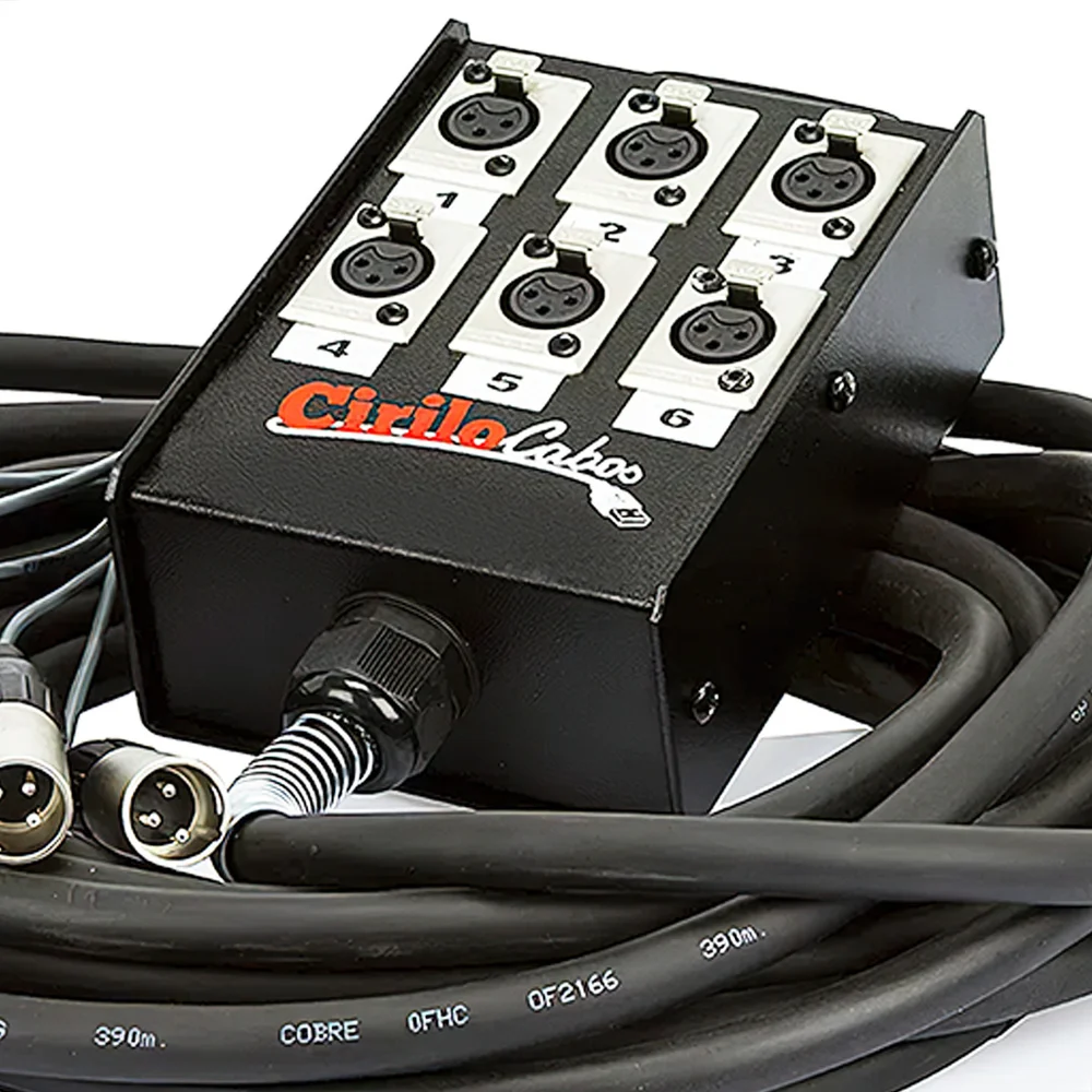 Imagem 2 de 5 do produto Medusa 6 Vias Montada Com Conectores Santo Angelo - 14 Mt