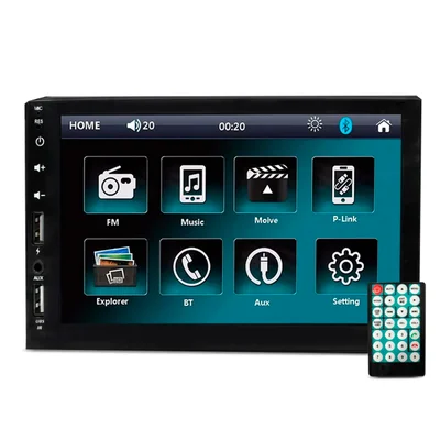 Central Multimídia Mp5 7 " 2 Din Espelhamento Via Cabo Usb Bluethooth - Jr8 Imports