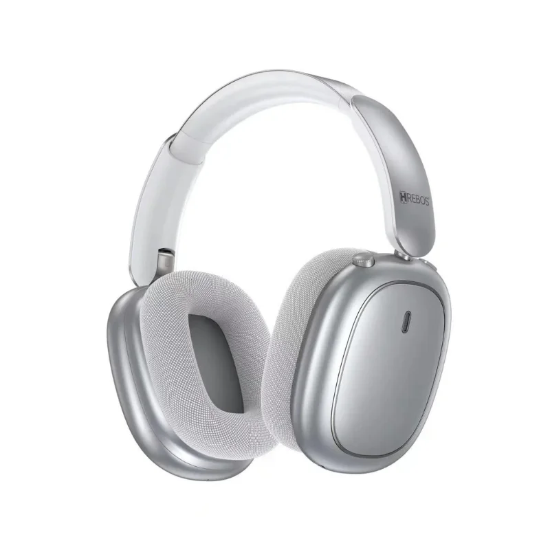 Imagem 1 de 5 do produto Hrebos Premium Hp-400 Condor Sound Bluetooth 6.0 | Headphone Over-ear Com Graves Potentes E Até 21h De Bateria Cor:branc