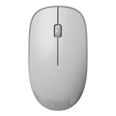 Mouse Sem Fio Slim Mo341 Ms300 1200 Dpi Branco Multilaser