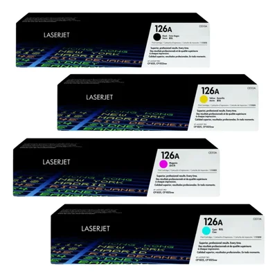 Kit 4 Toners HP 126a Ce310a Ce311a Ce312a Ce313