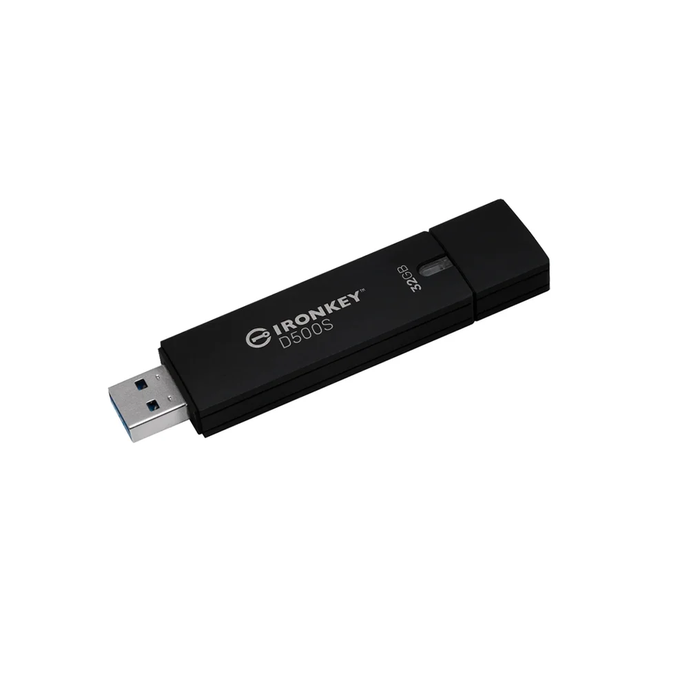 Imagem 2 de 5 do produto Pen Drive 32gb Usb 3.2 Ironkey D500s Fips140-3 260mbs Leit Ikd500s/32gb Kingston