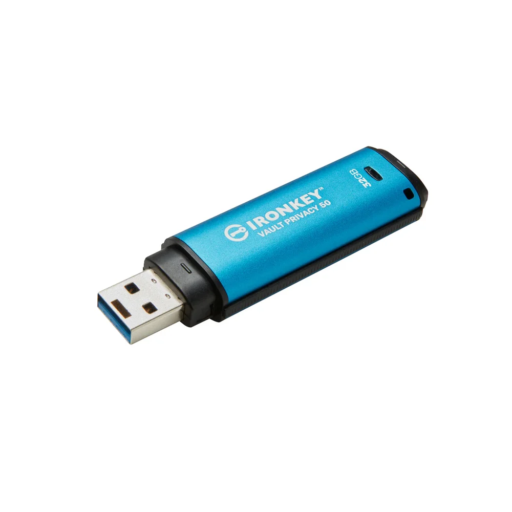 Imagem 5 de 5 do produto Pen Drive  32gb Usb C3.2 Ironkey Vault Privacy 50 250mbs Lei Ikvp50c/32gb Kingston