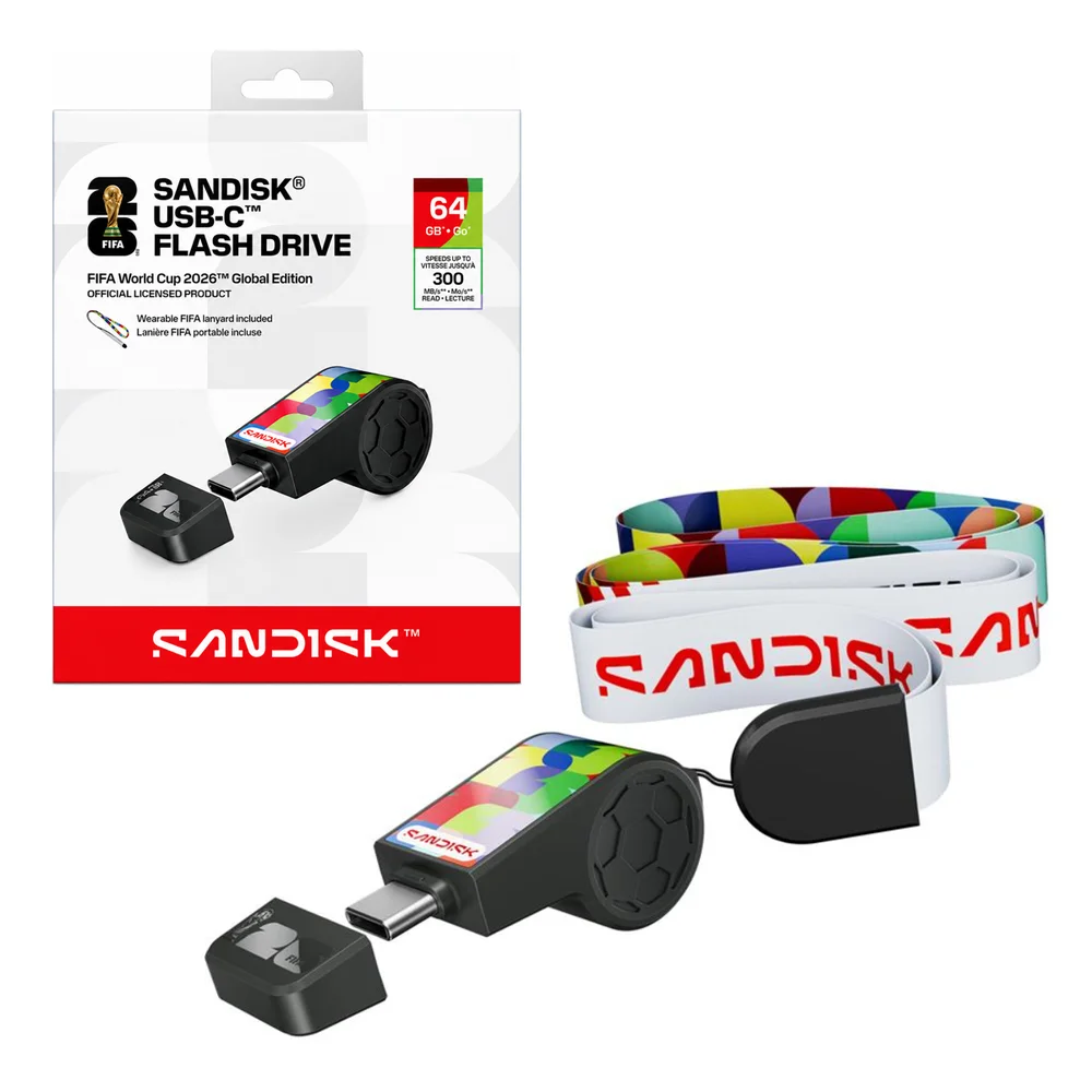 Imagem 3 de 5 do produto Pen Drive 64gb Usb Tipo C Copa Do Mundo Fifa 300mbs Leit Sdczia-064g-g46 Sandisk