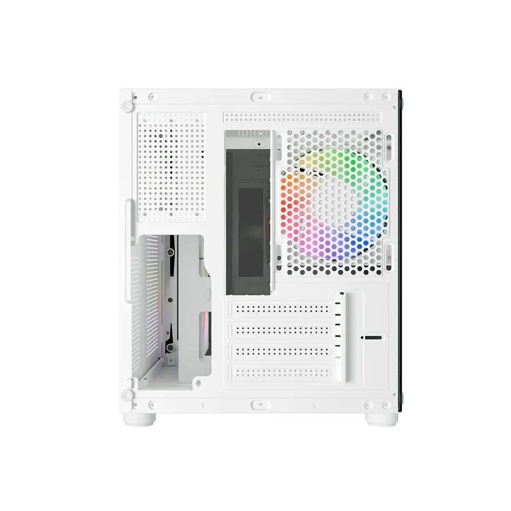 Imagem 4 de 5 do produto Gabinete Gamer Bluecase Pure Pro Bg-064 Cor Branca C/ 3 Fans