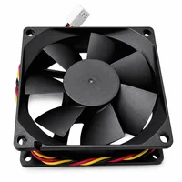 Cooler Fan Evercool Ec8025m12sa 80x80x25mm Sleeve 3 Pinos 12v 2