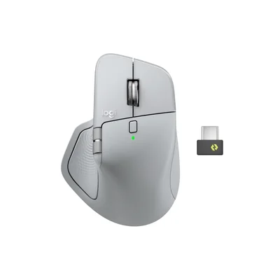 Mouse Sem Fio Logitech Mx Master 4 - Cinza Claro
