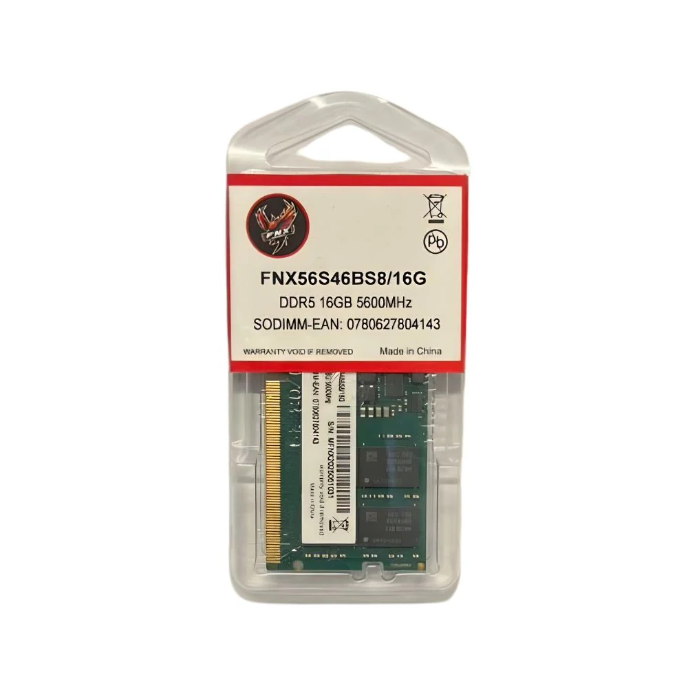 Memoria Ram Para Notebook Fnx So-dimm 16gb 5600mhz Ddr5 Cl22 Fnx56s46bs8-16g Memoria Ram Para Notebook Fnx So-dimm 16gb 5600mhz Ddr5 Cl22 Fnx56s46bs8-16g