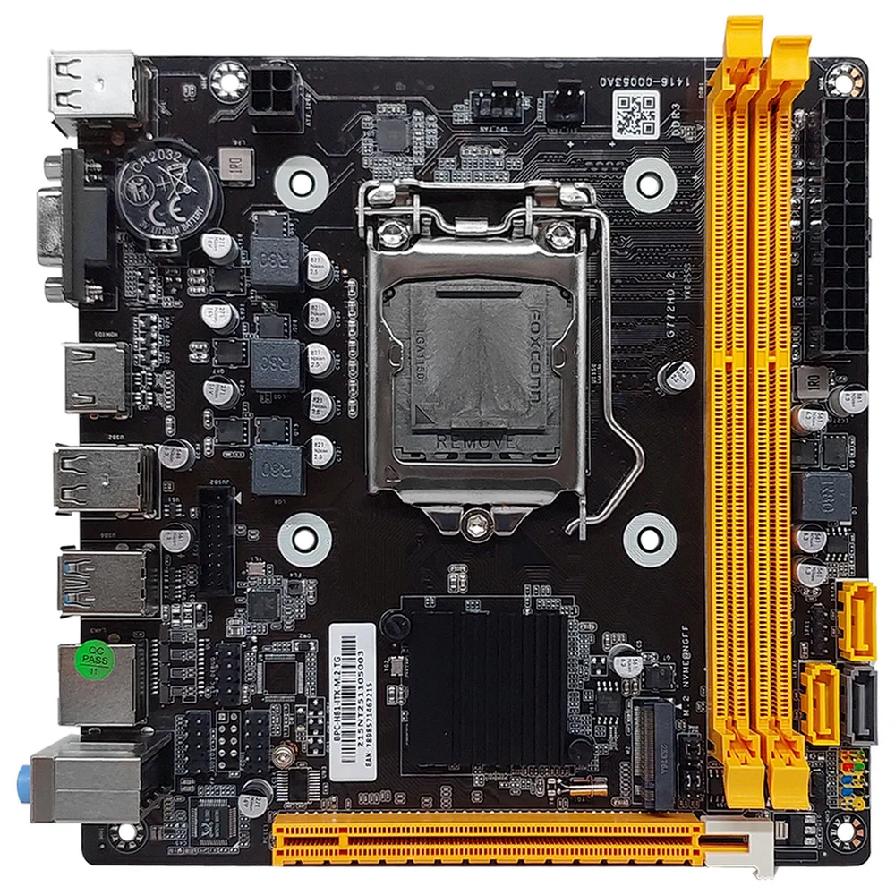 Placa Mãe H81 Brazil PC, M.2, Chipset Intel H81, Usb 3.0, Mini Atx, Oem - Bpc-h81-itx-m.2-tg 5