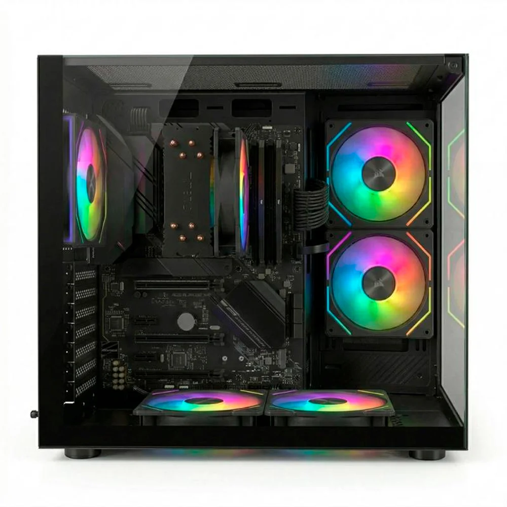 PC Gamer Completo Amd Ryzen 5 5600gt, 16gb Ddr4, Radeon Vega, SSD 1TB Nvme, Monitor 21.5", Gabinete Aquário Preto 5 Fans - Bluepc Lumini Pgbp-lum113 - view 2