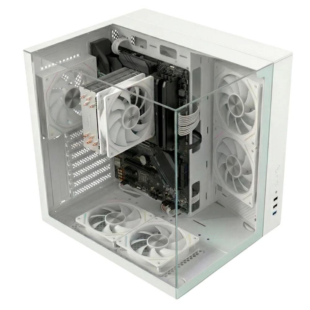 PC Gamer Amd Ryzen 5 5600gt, 32gb Ddr4, Placa De Vídeo Radeon, SSD 512gb Nvme M.2,gabinete Aquário Branco Com 5 Fans - Bluepc Lumini Pgbp-lum109 - view 5