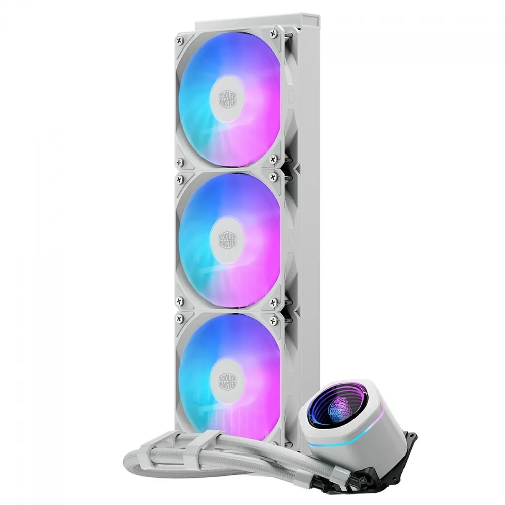 Imagem 4 de 4 do produto Water Cooler Cooler Master Masterliquid Core Nex, ARGB, 360mm, Intel-amd, Branco, Mlx-d36m-a18pa-rw