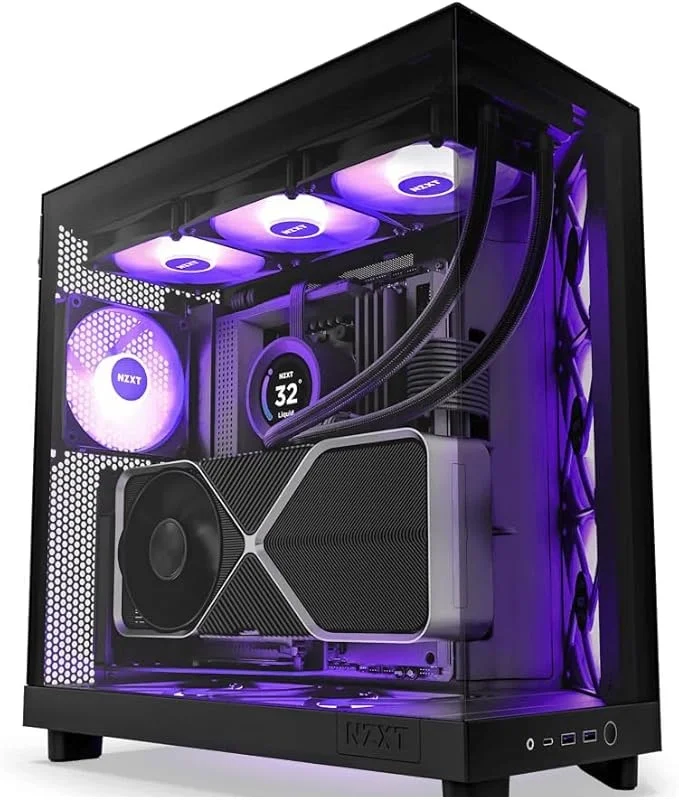 PC Gamer High End Ryzen 7 9800x3d Rtx 5060 ti 16gb, 64gb Ddr5 Nvme WINDOWS 11 Pro Nzxt H6 Flow - view 6