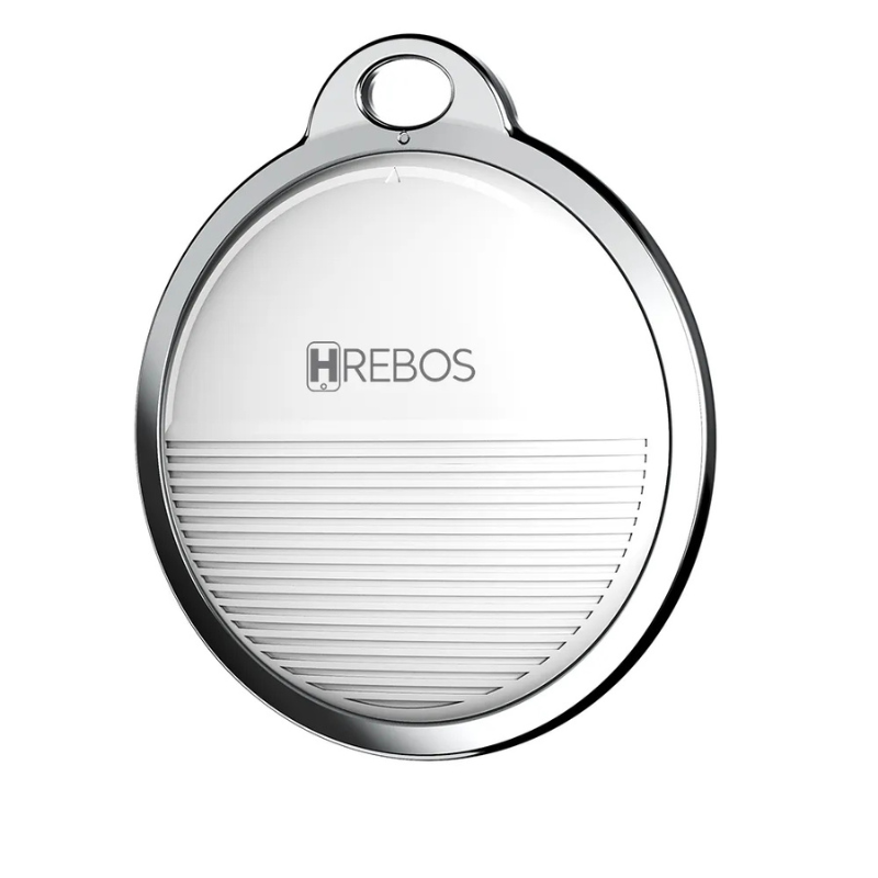 Rastreador Inteligente Hrebos H-tag Finder If-700 Compatível Apple Find My Bluetooth Cor:branco
