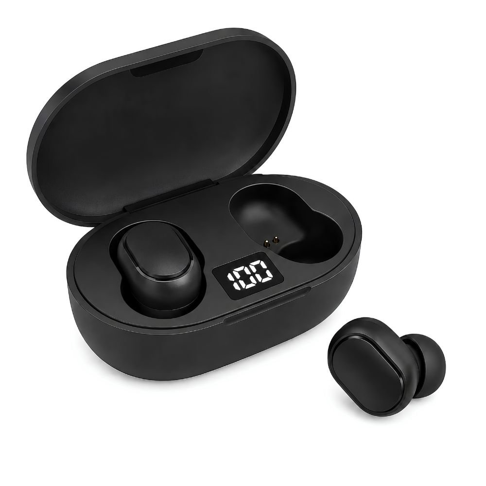 Fone De Ouvido Bluetooth 5.0 Sem Fio Com Visor Preto