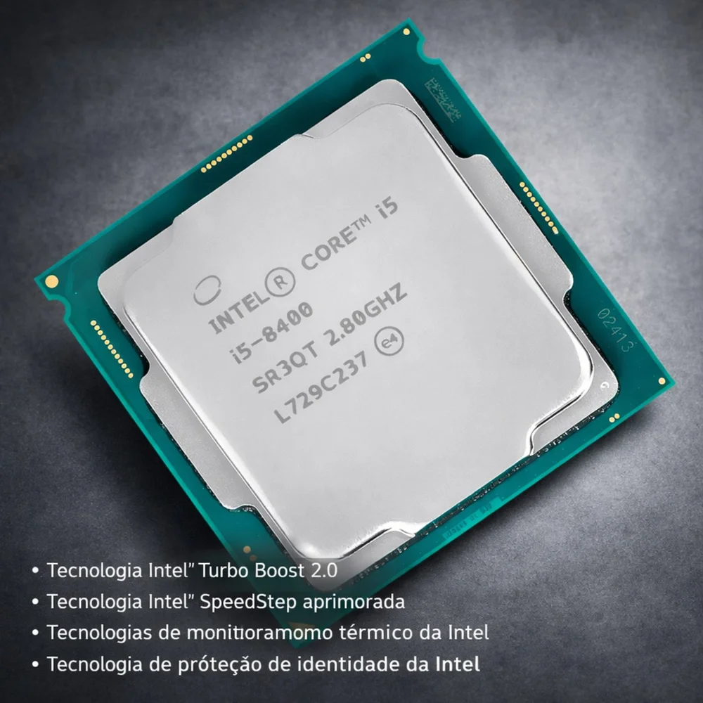 Processador Intel Core i5-8400 8ª Geração LGA  1151 2.8ghz 9mb Cache Sem Cooler 8