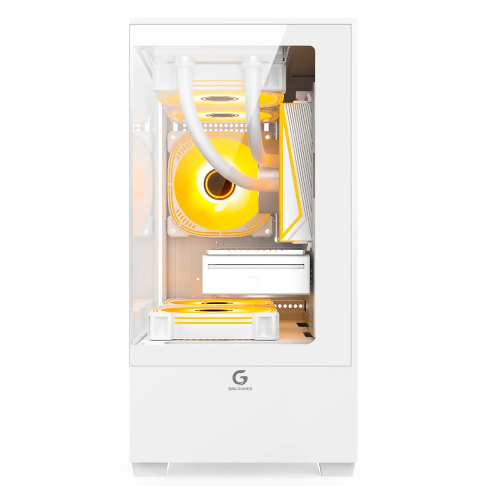 Imagem 4 de 5 do produto Gabinete Gamer Brx, Tower, 3 Fans, Micro-atx, Mini-atx, Branco - R31w