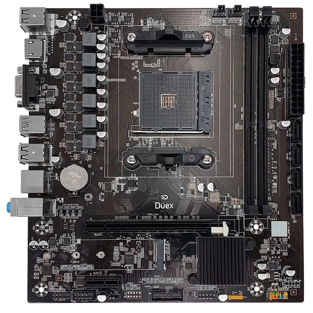 Placa Mãe Duex B450s, Am4 Ddr4, Chipset Amd B450, Usb 3.0, Micro Atx - Dxmbb450s Bulk Oem 6